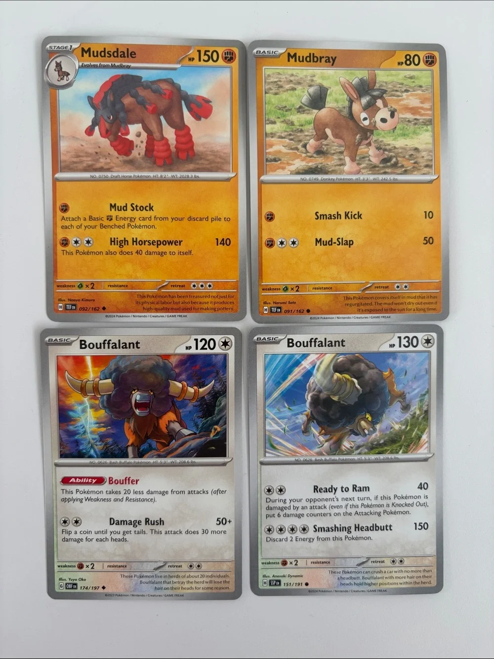 🐄 Farm Animals Pokémon Card Lot | Mareep Wooloo Tauros Skiddo ✨5/$25✨